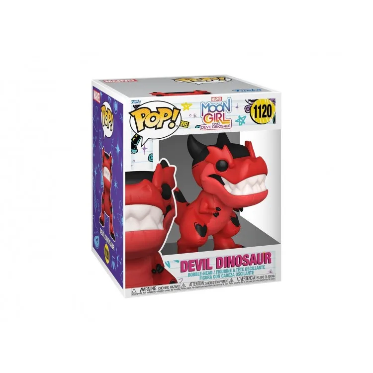 خرید فیگور فانکو پاپ - شخصیت Devil Dinosaur از انیمیشن Moon Girl and Devil Dinosaur - طول 15 سانتیمتر
