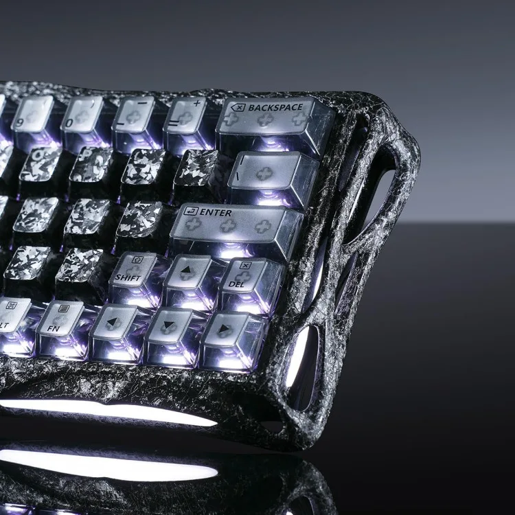 خرید کیبورد GravaStar Mercury V60 Pro - سوییچ مغناطیسی - نسخه ویژه طرح Cyber Frost