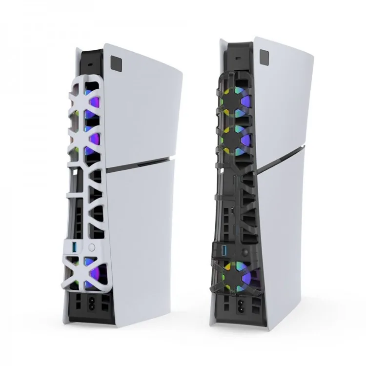 خرید فن Dobe RGB مخصوص PS5 اسلیم - سیاه