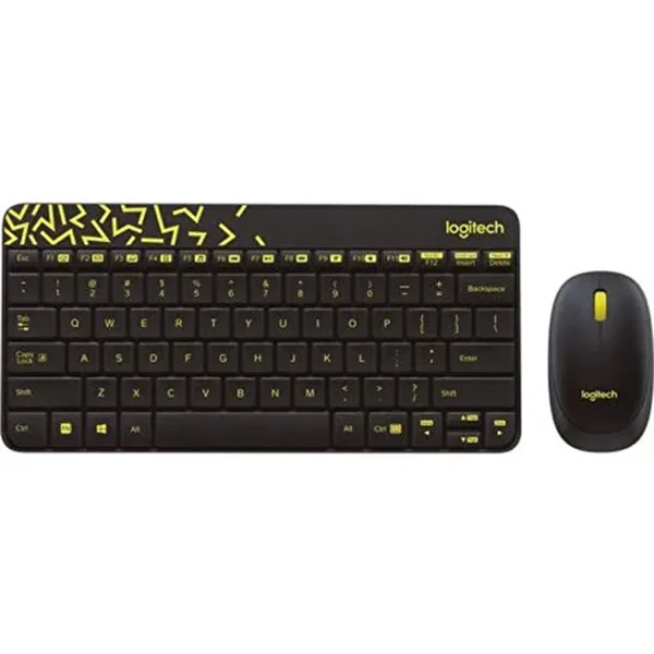 خرید موس و کیبورد Logitech MK240 - بی سیم - سیاه/سبز روشن
