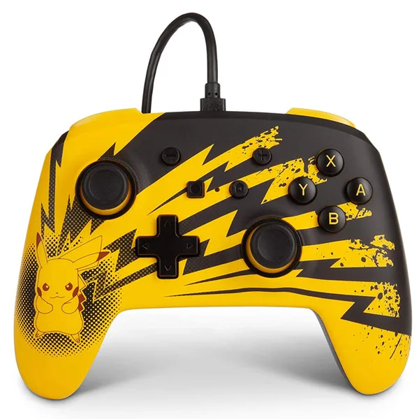 خرید کنترلر PowerA Enhanced نینتندو سوییچ - طرح Lightning Pikachu