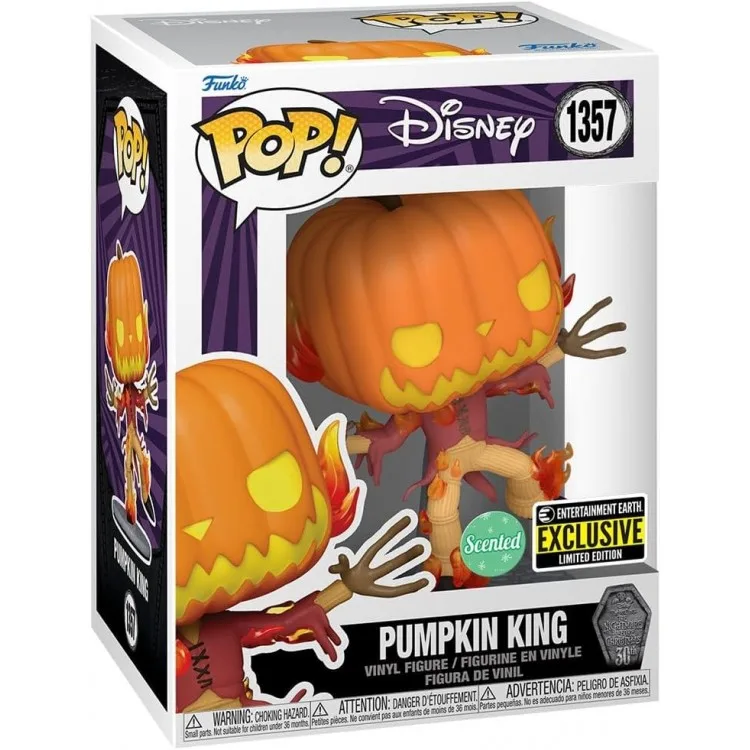 خرید فانکو پاپ Pumpkin King نسخه محدود ۳۰ سالگی فیلم the Nightmare Before Christmas - معطر