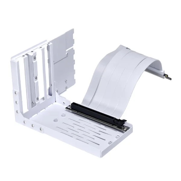 خرید نگه دارنده عمودی کارت گرافیک Lian Li Universal دارای چهار اسلات با کابل رایزر PCIe 4.0 - سفید