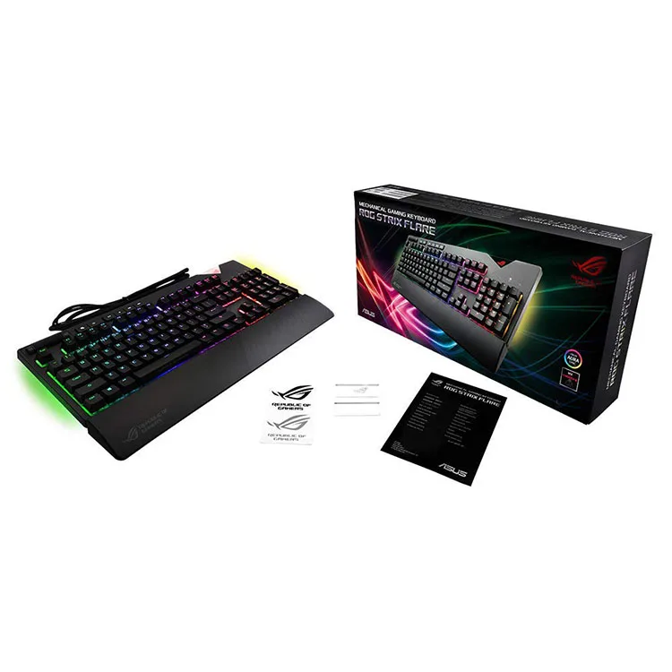 خرید کیبورد گیمینگ ASUS ROG Strix Flare RGB mechanical - سوییچ قهوه ای