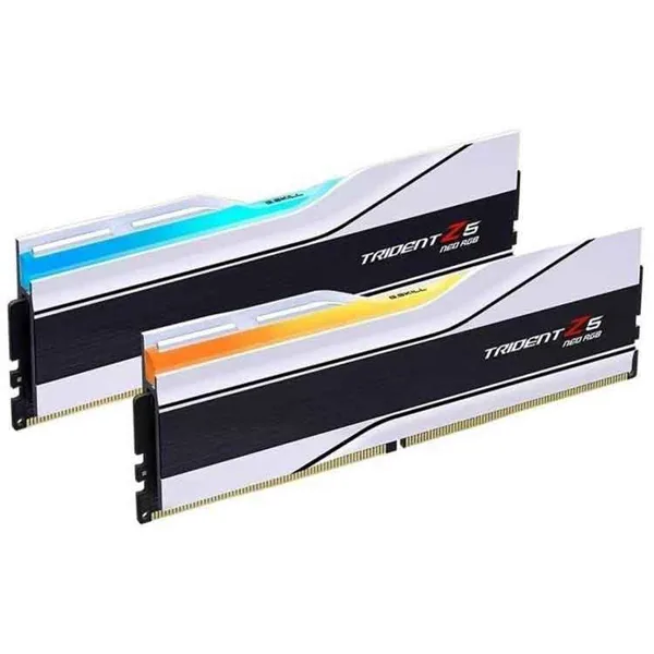 خرید رم G.Skill Trident Z5 Neo RGB DDR5 - ظرفیت 32 گیگابایت - پک دوتایی - AMD EXPO - سرعت 7200 مگاهرتز - CL34 - سفید