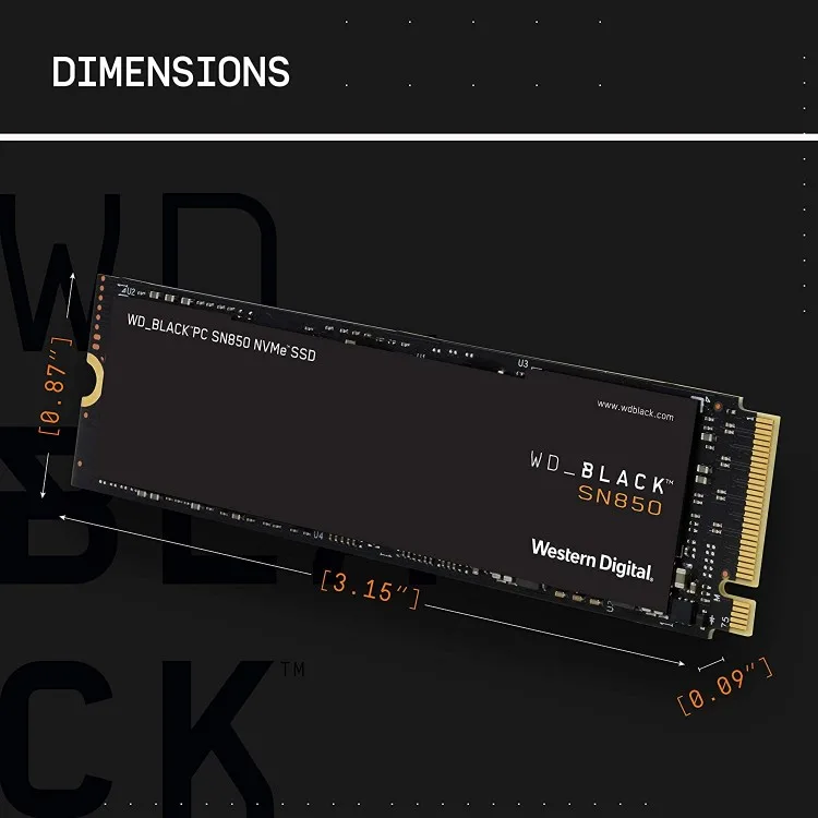 خرید حافظه اس اس دی WD_BLACK SN850 - یک ترابایت