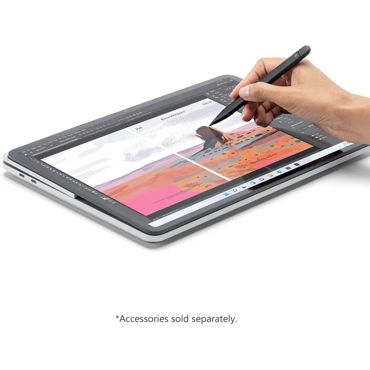 خرید لپ تاپ Microsoft Surface Studio - نمایشگر لمسی 14.4 اینچی - یک ترابایت - رم 32GB - پردازنده Intel Core i7 - کارت گرافیک RTX 3050 - پلاتینومی