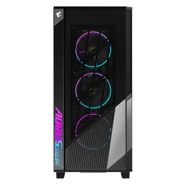 خرید کیس کامپیوتر Gigabyte AORUS C500 Glass - شاسی مید تاور - سیاه