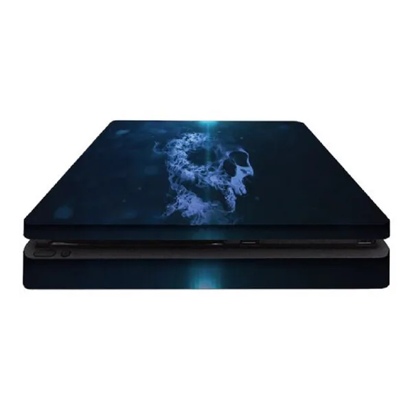 خرید برچسب پلی استیشن 4 اسلیم - طرح Blue Skull