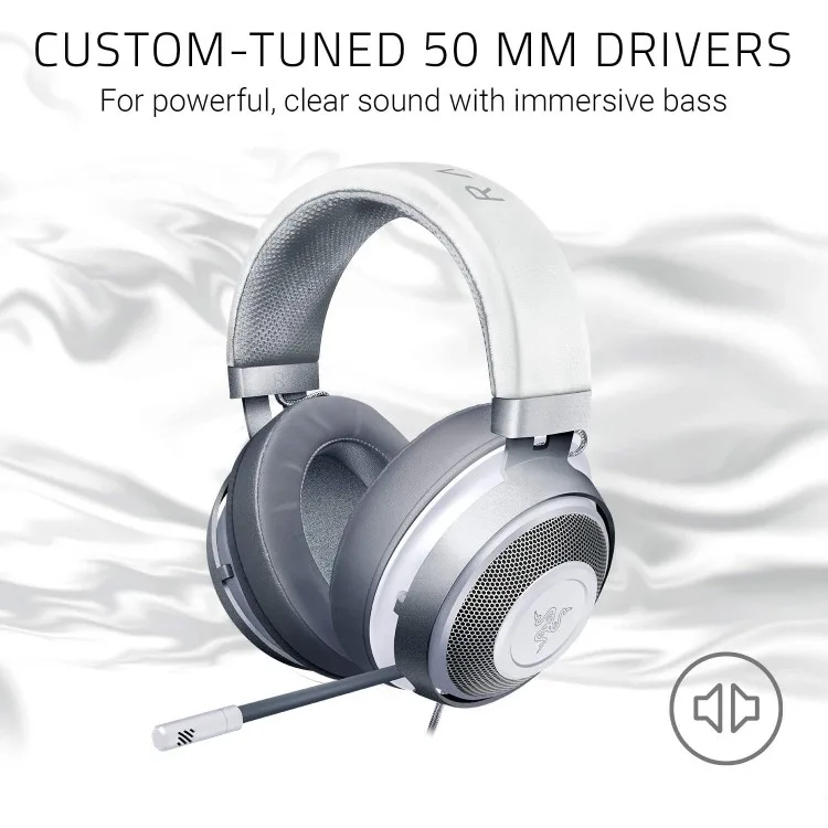 خرید هدست Razer Kraken - رنگ Mercury White