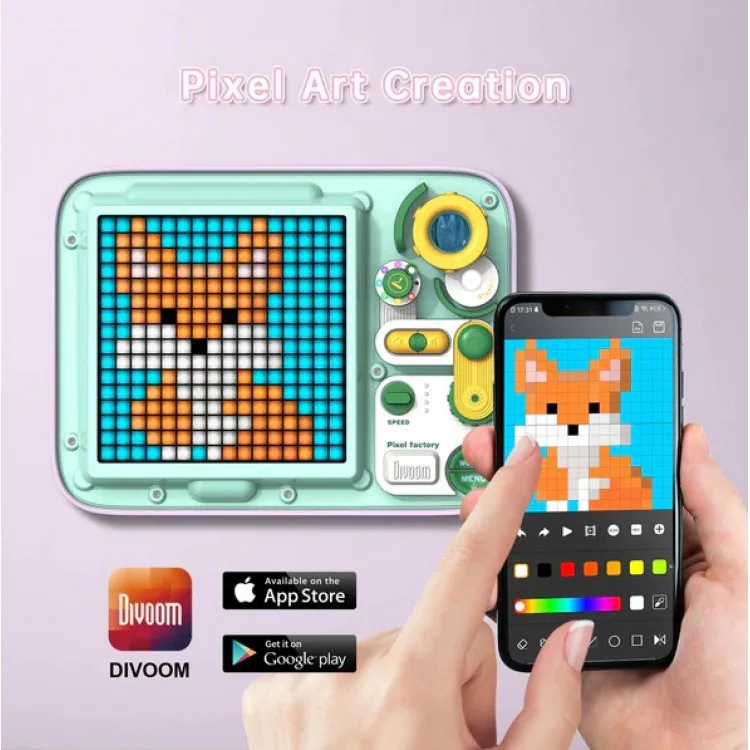 خرید تبلت Divoom Pixoo Factory مخصوص کودکان - سبز