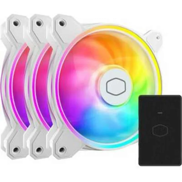 خرید فن کیس Cooler Master MasterFan MF120 Halo2 - سفید - پک سه تایی