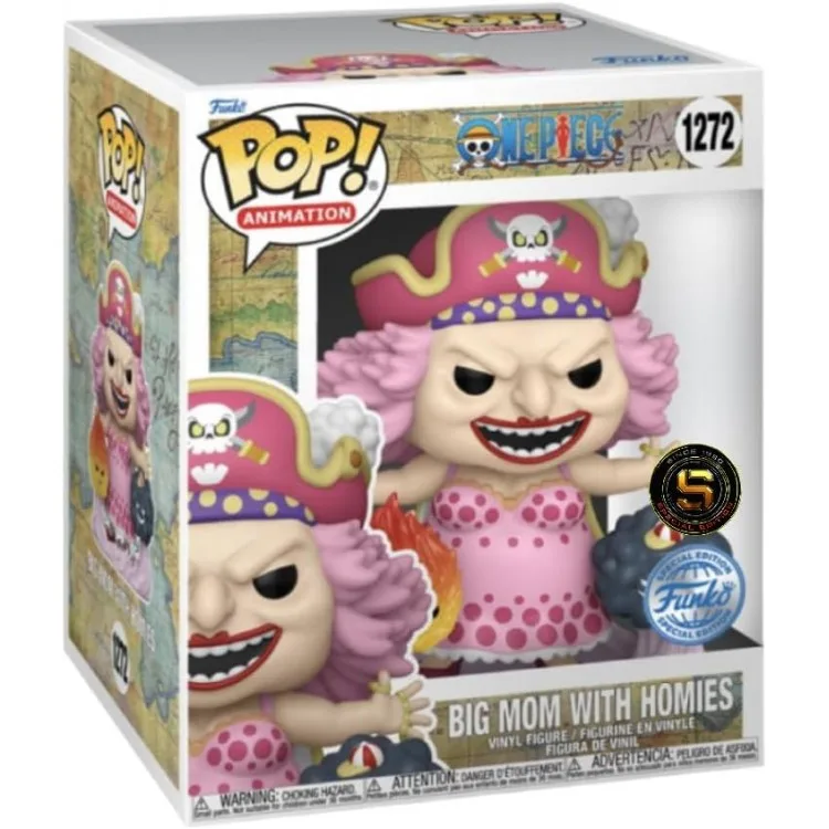 خرید عروسک POP! - شخصیت Big Mom with Homies نسخه ویژه انیمه One Piece - طول 15 سانتیمتر