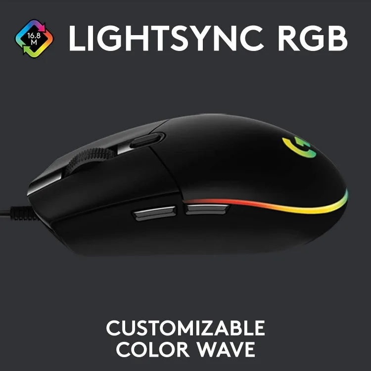 خرید موس گیمینگ Logitech G203 LIGHTSYNC - سیاه