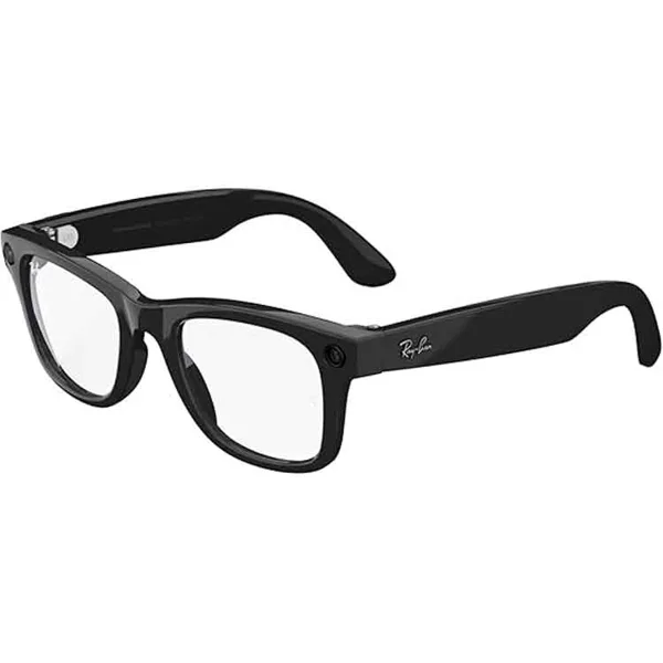 خرید عینک هوشمند Ray-Ban Meta Wayfarer - سیاه براق - لنز شفاف - سایز بزرگ