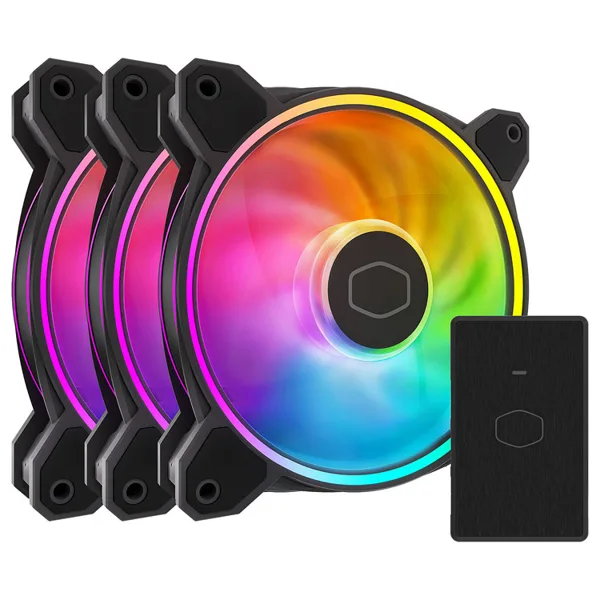 خرید فن کیس Cooler Master MasterFan MF120 Halo2 - سیاه - پک سه تایی