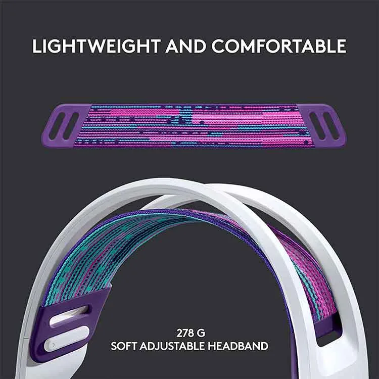 خرید هدست بی سیم Logitech G733 Lightspeed - سفید