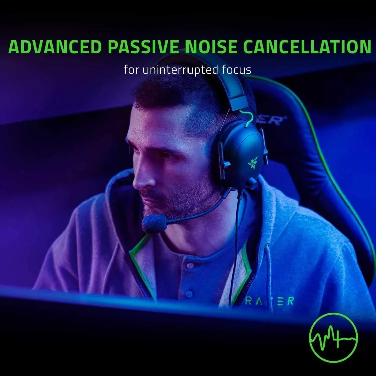 خرید هدست Razer Blackshark v2 به همراه کارت صدا