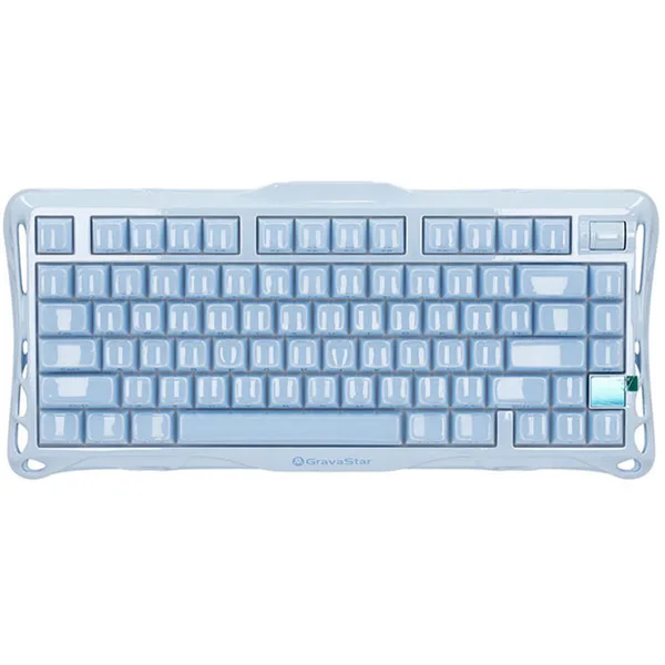 خرید کیبورد GravaStar Mercury K1 - بی سیم - سوییچ مکانیکی - رنگ Ice Blue