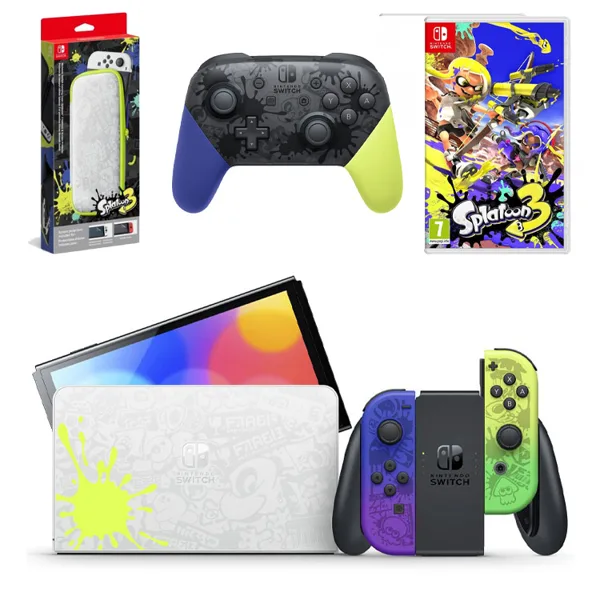 خرید نینتندو سوییچ اولد - نسخه محدود بازی Splatoon 3 - پک کامل