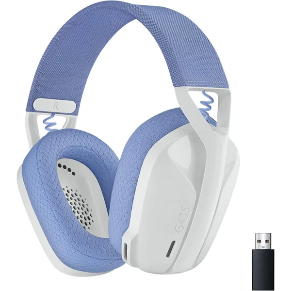 خرید هدست Logitech G435 - بی سیم - سفید/یاسی