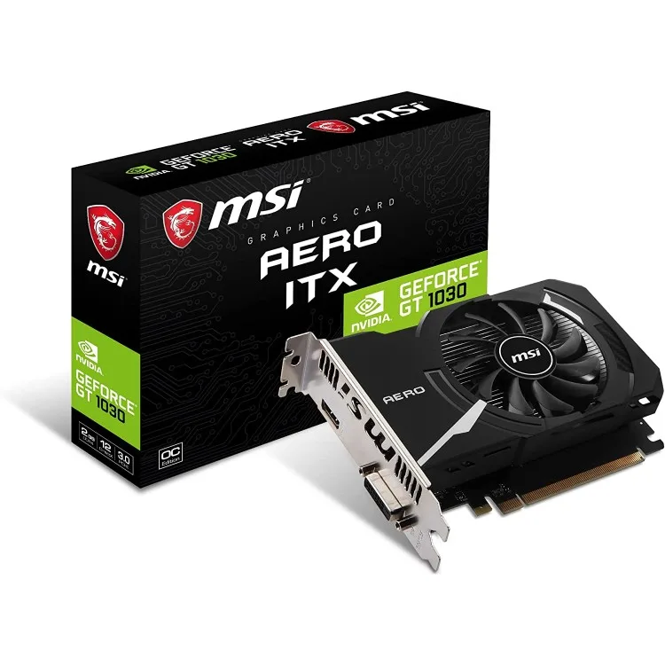 خرید کارت گرافیک MSI GeForce GT 1030 Aero ITX - حافظه دو گیگابایت