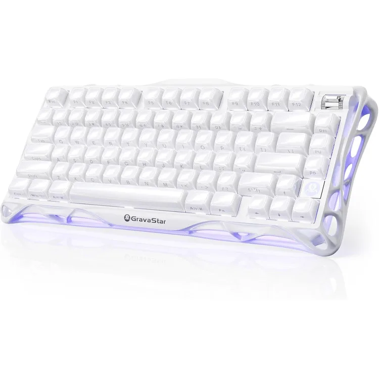 خرید کیبورد GravaStar Mercury K1 - بی سیم - سوییچ مکانیکی - رنگ Opaline White
