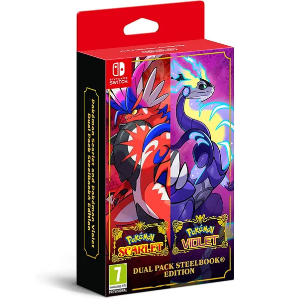 خرید بازی Pokémon Scarlet و بازی Pokémon Violet - پک دوگانه - نسخه استیل بوک برای نینتندو سوییچ