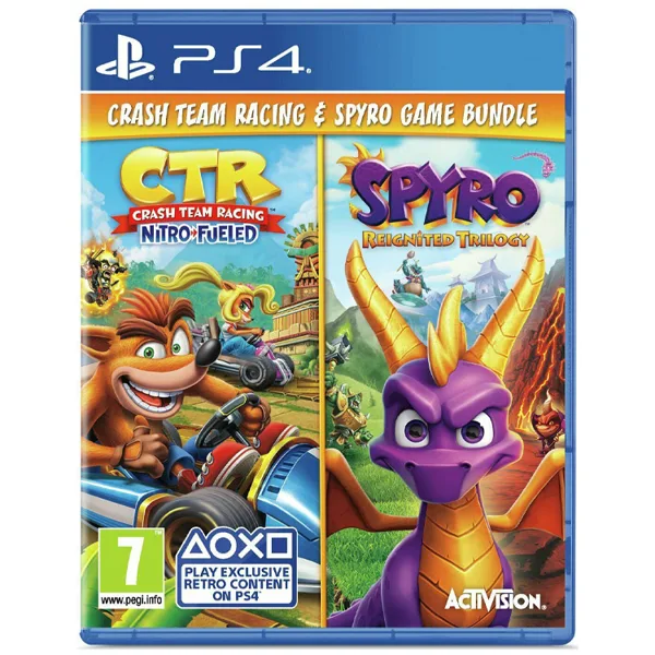 خرید بازی Crash Team Racing Nitro-Fueled و بازی Spyro Reignited Trilogy - نسخه PS4