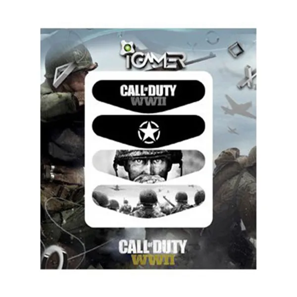 خرید برچسب لایت بار کنترلر PS4- طرح بازی Call of Duty: WWII