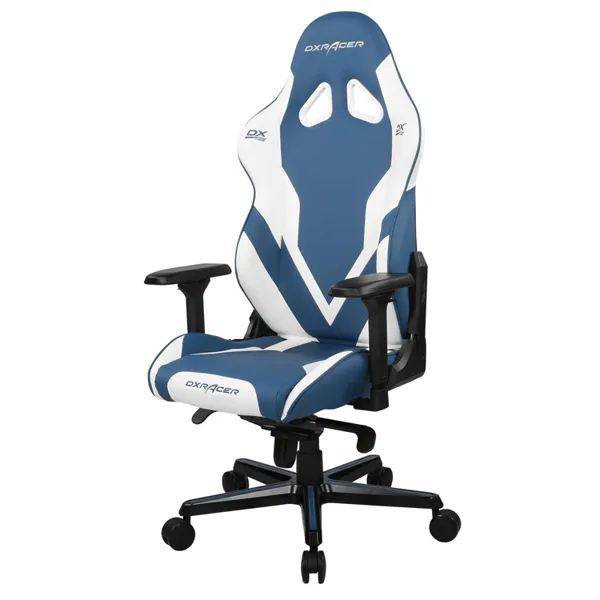 خرید صندلی گیمینگ DXRacer سری گلادیاتور - آبی/سفید