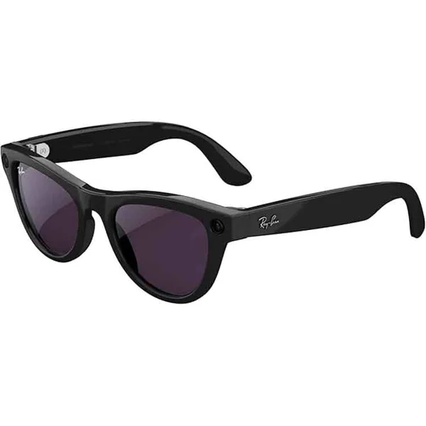 خرید عینک هوشمند Ray-Ban Meta Skyler - سیاه درخشان - لنز شفاف ارغوانی فتوکرومیک - سایز استاندارد