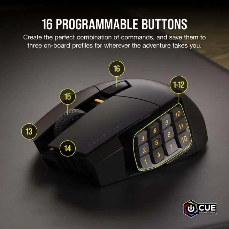 خرید موس Corsair Scimitar Elite - بی سیم