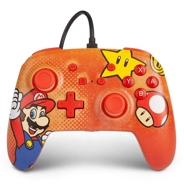 خرید کنترلر PowerA Enhanced نینتندو سوییچ - طرح Super Mario Vintage